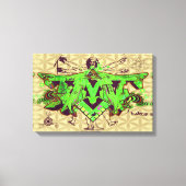 ILLUMINATI DMT GRAFFITI CANVAS FLOWER OF LIFE (Voorkant)