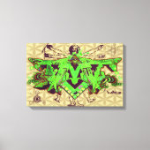 ILLUMINATI DMT GRAFFITI CANVAS FLOWER OF LIFE (Voorkant)