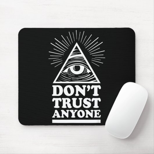 Illuminati Don't Trust Anyone Eye Of Providence Muismat (Met muis)