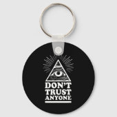 Illuminati Don't Trust Anyone Eye Of Providence  Sleutelhanger (Voorkant)