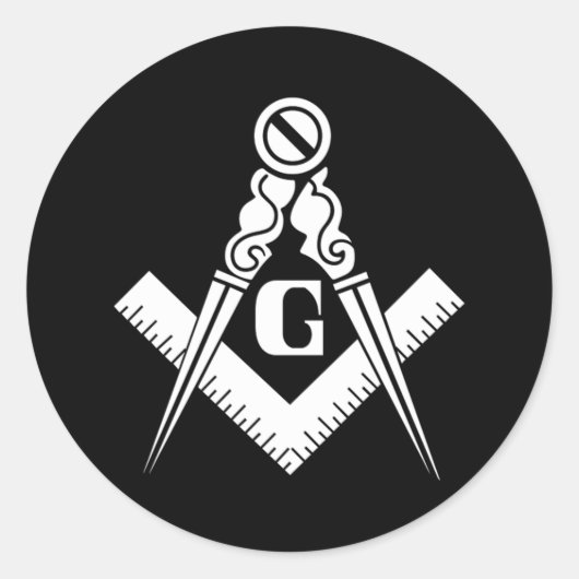 Illuminati driehoek Masonic Pyramid Symbol Conspir Ronde Sticker (Voorkant)