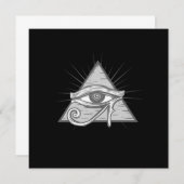 Illuminati driehoek Masonic Symbol Conspiracy Gift Kaart (Voorkant / Achterkant)