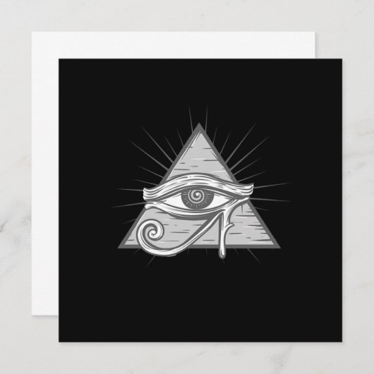 Illuminati driehoek Masonic Symbol Conspiracy Gift Kaart (Voorkant / Achterkant)