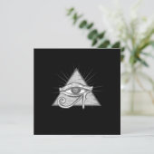 Illuminati driehoek Masonic Symbol Conspiracy Gift Kaart (Staand voorkant)