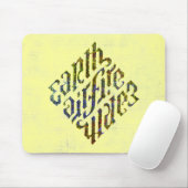 Illuminati - Earth Air Fire Water Mousepad Muismat (Met muis)