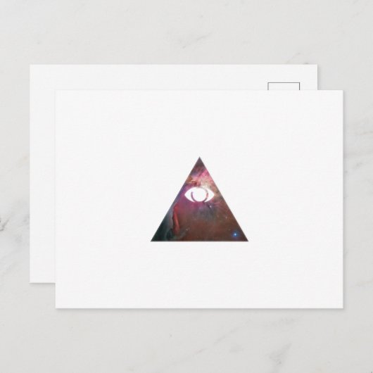 Illuminati Eye Briefkaart (Voorkant / Achterkant)