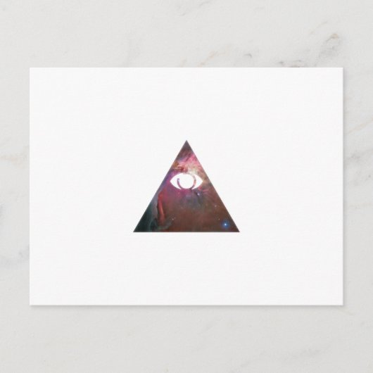 Illuminati Eye Briefkaart (Voorkant)
