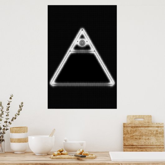 Illuminati Eye Poster (Keuken)