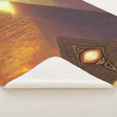Illuminati Eye Pyramid Sherpa Blanket Deken (3/4)