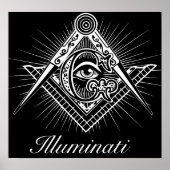 Illuminati Freemason All see Eye Poster (Voorkant)
