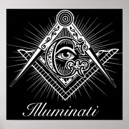 Illuminati Freemason All see Eye Poster