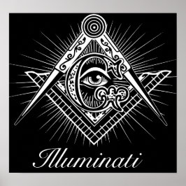 Illuminati Freemason All see Eye Poster