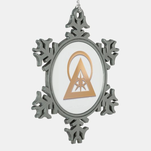 ILLUMINATI GEAR TIN SNEEUWVLOK ORNAMENT (Links)