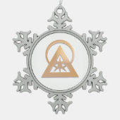 ILLUMINATI GEAR TIN SNEEUWVLOK ORNAMENT (Voorkant)