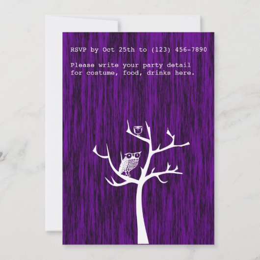 Illuminati Halloween Party Kaart (Achterkant)