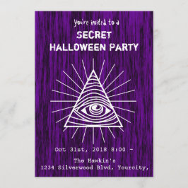 Illuminati Halloween Party Kaart