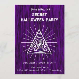 Illuminati Halloween Party Kaart