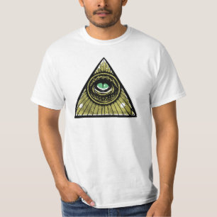 Illuminati Hipster Reptilian Eye Pyramide T-shirt