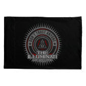 Illuminati kijken uit naar niemand vertrouwen kussensloop (Achterkant)