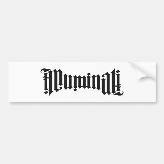 Illuminati Logo Bumpersticker (Voorkant)