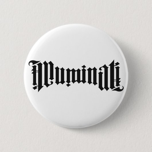 Illuminati Logo Ronde Button 5,7 Cm (Voorkant)