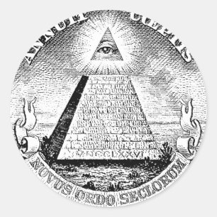 Illuminati logo ronde sticker
