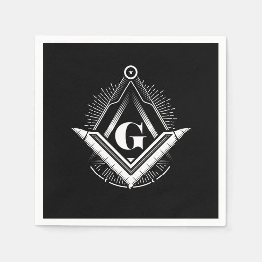 Illuminati Masonic Conspiracy driehoek Pyramid Gif Servet (Voorkant)