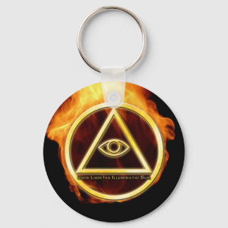 Illuminati on Fire Sleutelhanger