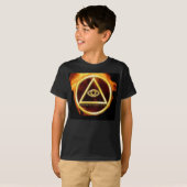 Illuminati on Fire T-shirt (Voorkant volledig)