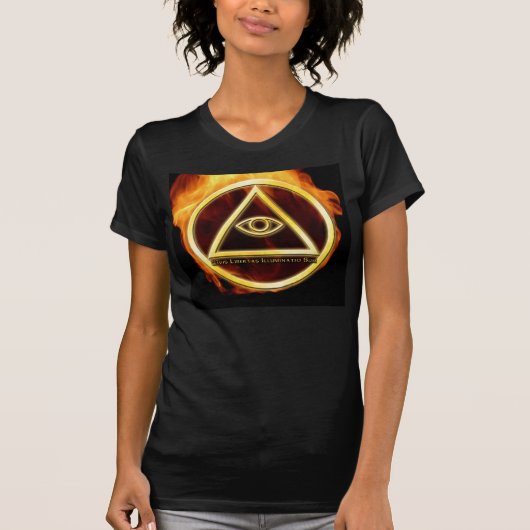 Illuminati on Fire T-shirt (Voorkant)