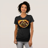 Illuminati on Fire T-shirt (Voorkant volledig)