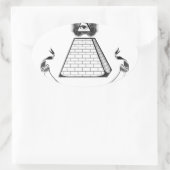 illuminati ovale sticker (Tas)