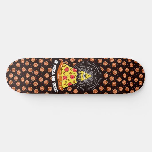 Illuminati oye pizza we roesten grappigheid persoonlijk skateboard (Horizontaal)