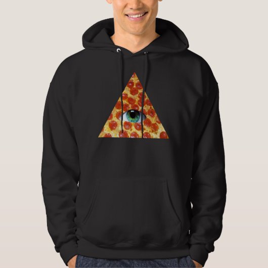 Illuminati Pizza Hoodie (Voorkant)