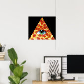 Illuminati Pizza Poster (Thuiskantoor)