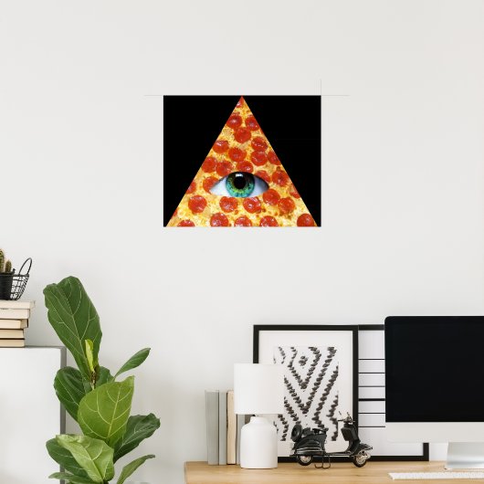 Illuminati Pizza Poster (Thuiskantoor)