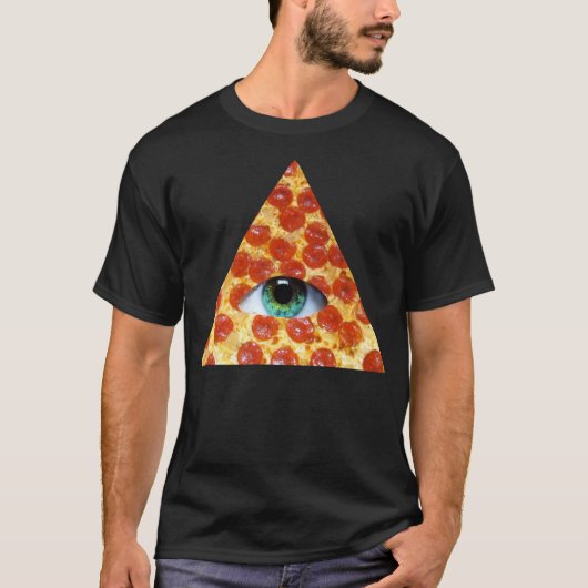 Illuminati Pizza T-shirt (Voorkant)