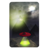 Illuminati Pyramid en UFO Premium Flexi Magnet Magneet (Verticaal)