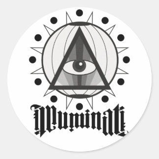 Illuminati Ronde Sticker