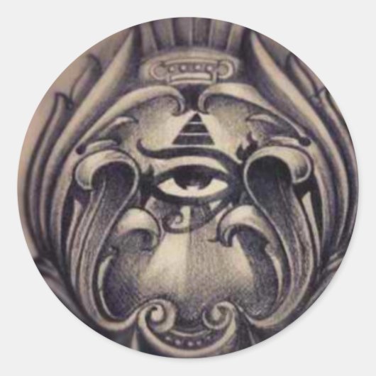 illuminati ronde sticker (Voorkant)