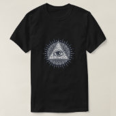 Illuminati Samenspiracy Masonic Triangle Mandala G T-shirt (Design voorkant)