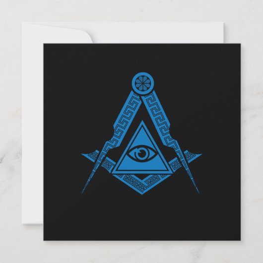 Illuminati Symbool driehoek samenzwering Masonic G Kaart (Voorkant)
