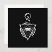 Illuminati Symbool samenzwering Masonic Triangle G Kaart (Voorkant / Achterkant)