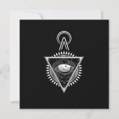 Illuminati Symbool samenzwering Masonic Triangle G Kaart (Voorkant)