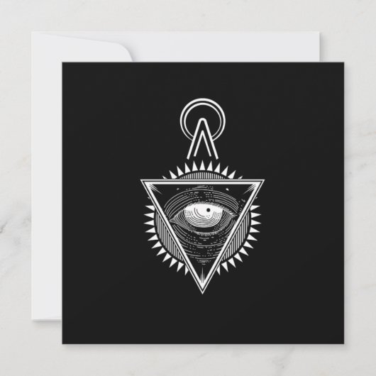Illuminati Symbool samenzwering Masonic Triangle G Kaart (Voorkant)
