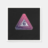 Illuminati Triangle Symbool Masonic Conspiracy Gif Servet (Voorkant)