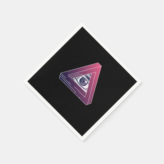 Illuminati Triangle Symbool Masonic Conspiracy Gif Servet (Hoek)
