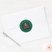 Illuminati Wall Crest Ronde Sticker (Envelop)