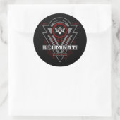 Illuminati we zien jullie allemaal ogen zien ronde sticker (Tas)