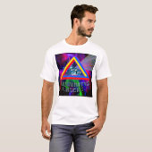 Illuminatus Lasers Logo White T-Shirt (Voorkant volledig)